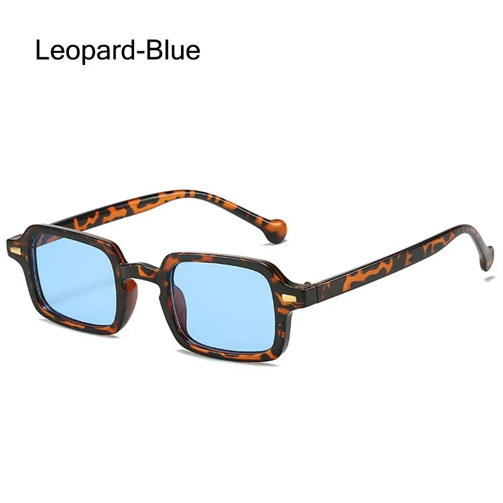Retro Rivet Gradient Square Sunglasses - UV400 Protection Unisex Eyewear for Sports and Fashion