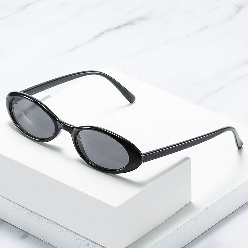 Vintage Oval Sunglasses UV400 Polycarbonate Lenses